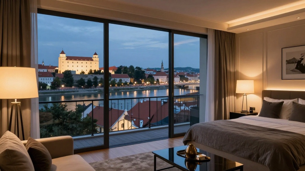 Svetlý apartmán s výhľadom na historickú Bratislavu